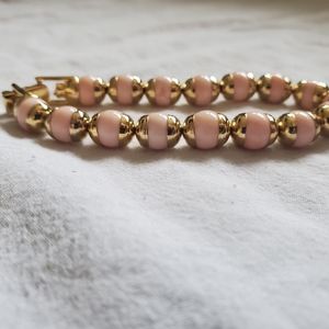Pink and gold bracelet